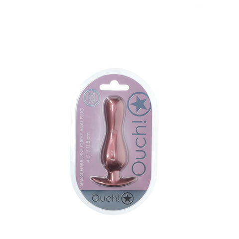 Ouch Curvy Anal Plug Rose Gold 11.7 cm Butt Plug Butt Plugs