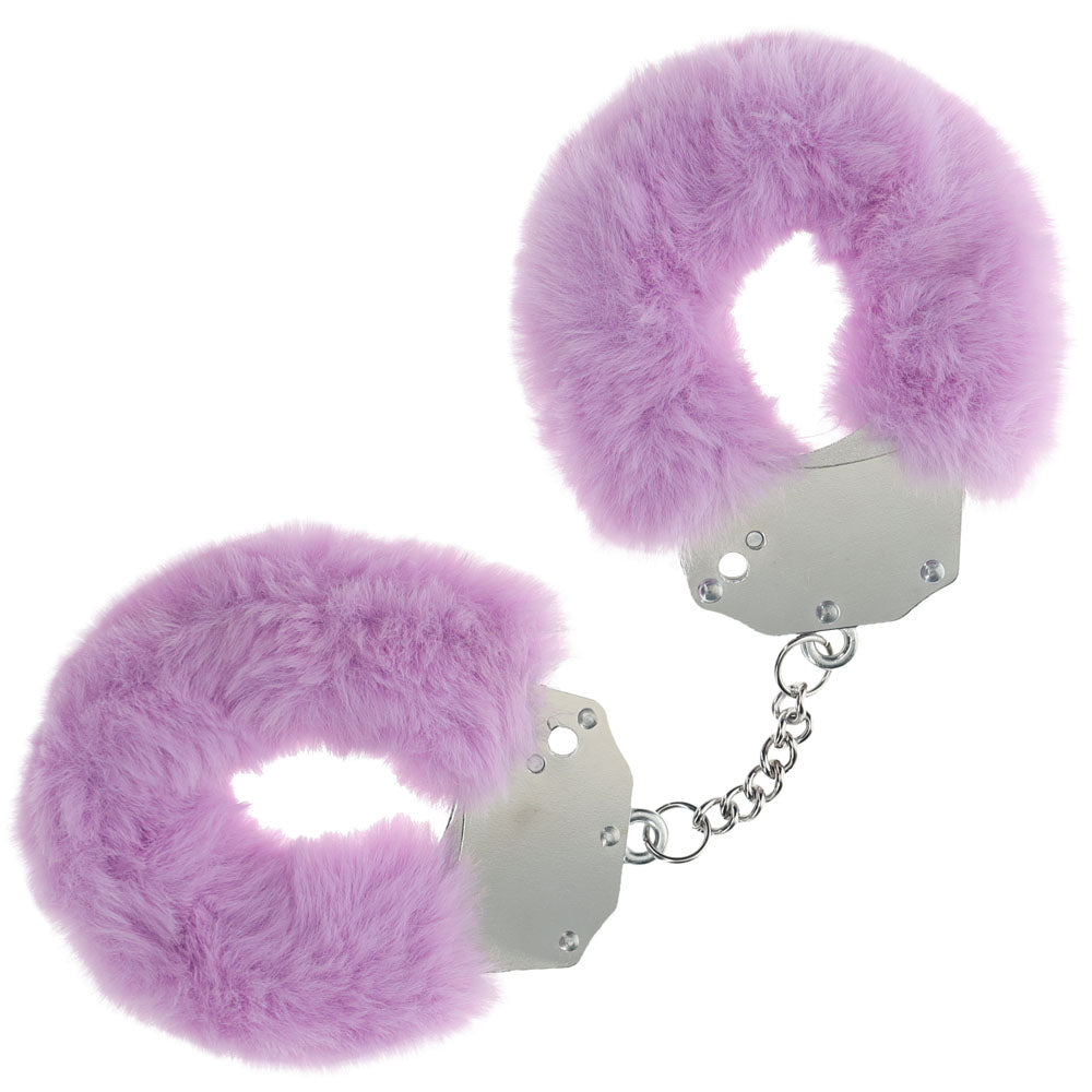 Ouch Heavy-Duty Fluffy Handcuffs – Lavender Fluffy Restraints Lavender > Bondage Gear > Handcuffs