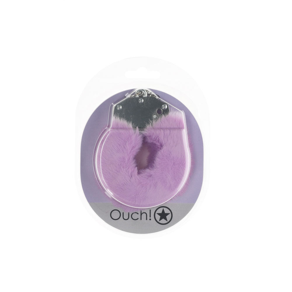 Ouch Heavy-Duty Fluffy Handcuffs – Lavender Fluffy Restraints > Bondage Gear > Handcuffs