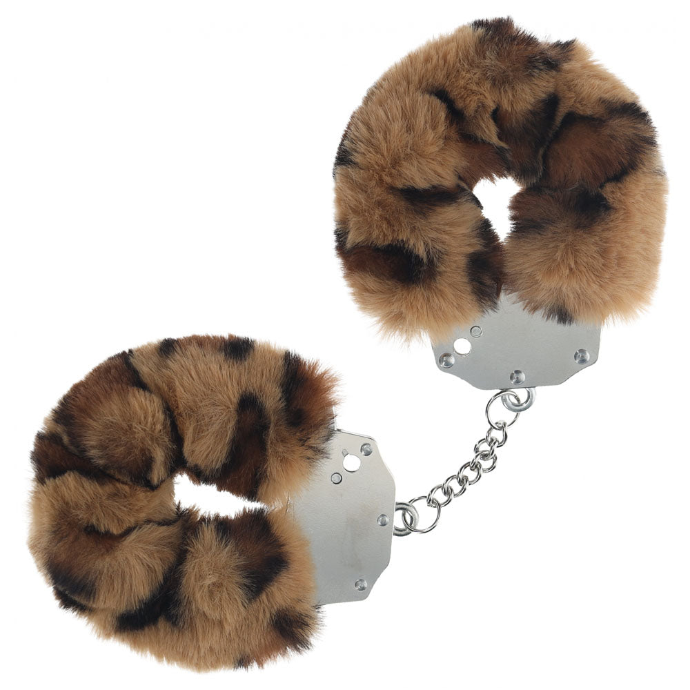 Ouch Heavy-Duty Fluffy Cuffs (Leopard) – Fluffy Handcuff Restraints Multi > Bondage Gear > Handcuffs