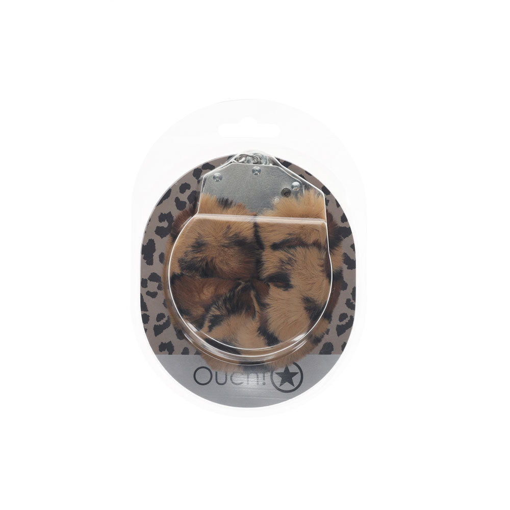 Ouch Heavy-Duty Fluffy Cuffs (Leopard) – Fluffy Handcuff Restraints > Bondage Gear > Handcuffs
