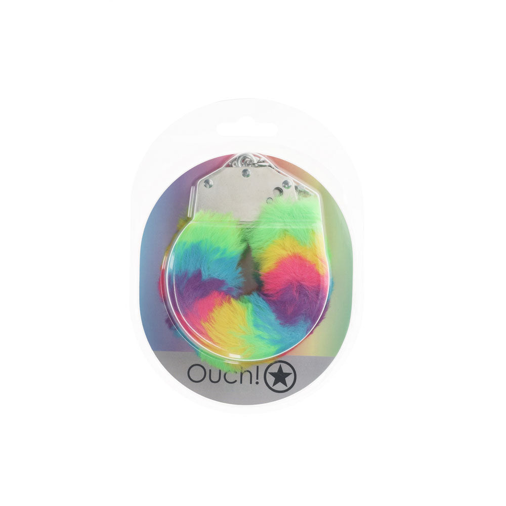 OUCH Heavy-Duty Fluffy Cuffs Multicolour 1 > Bondage Gear > Handcuffs