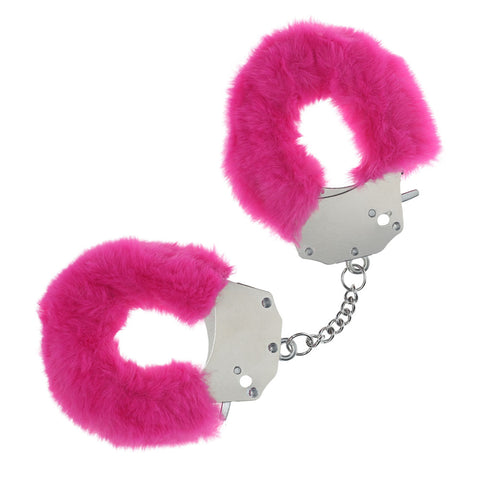 Ouch Heavy Duty Fluffy Cuffs Pink Fluffy Restraints for Intimate Adventures Default Title > Bondage Gear > Handcuffs