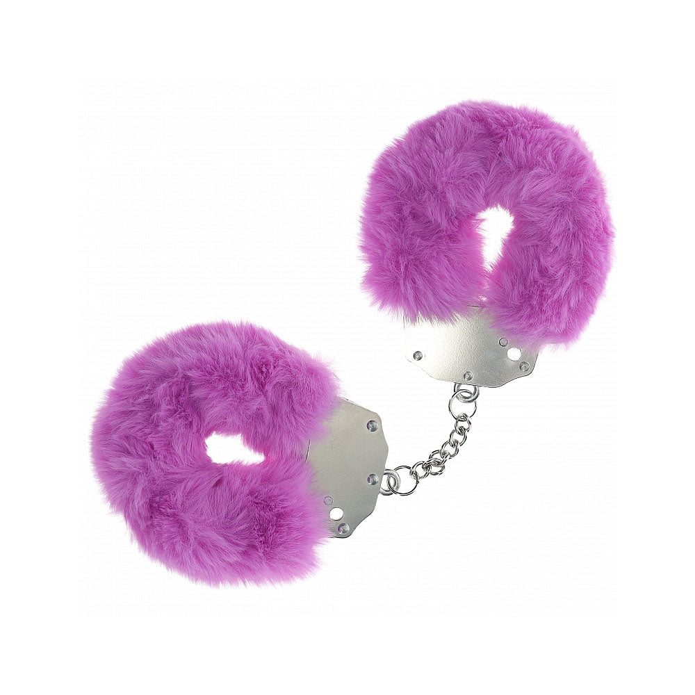 Ouch Heavy-Duty Fluffy Cuffs – Fluffy Handcuffs Restraints Purple > Bondage Gear > Handcuffs