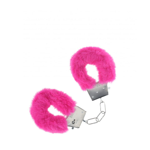 Ouch Classic Fluffy Cuffs Pink Fluffy Restraints Default Title > Bondage Gear > Handcuffs