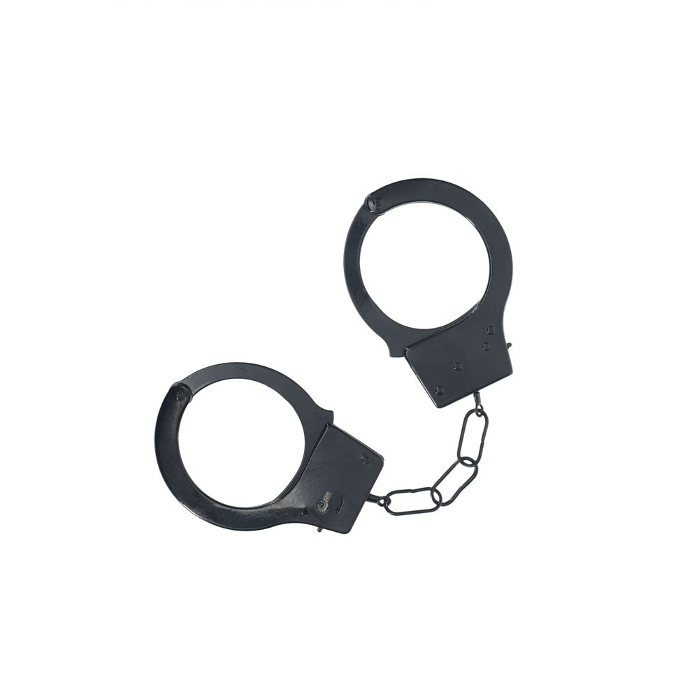 Ouch Classic Metal Cuffs – Metal Handcuff Restraints Black > Bondage Gear > Handcuffs