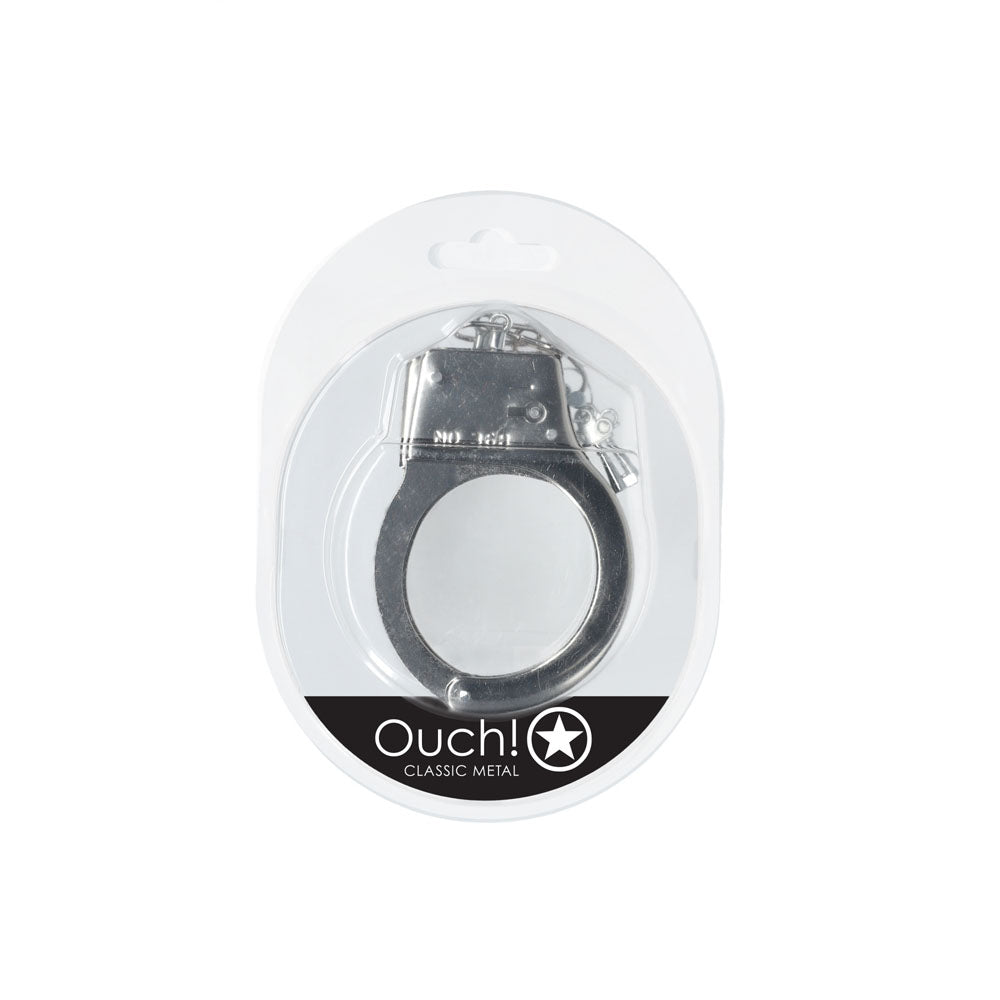 Ouch! Classic Metal Cuffs (Silver) – Metal Restraints > Bondage Gear > Handcuffs