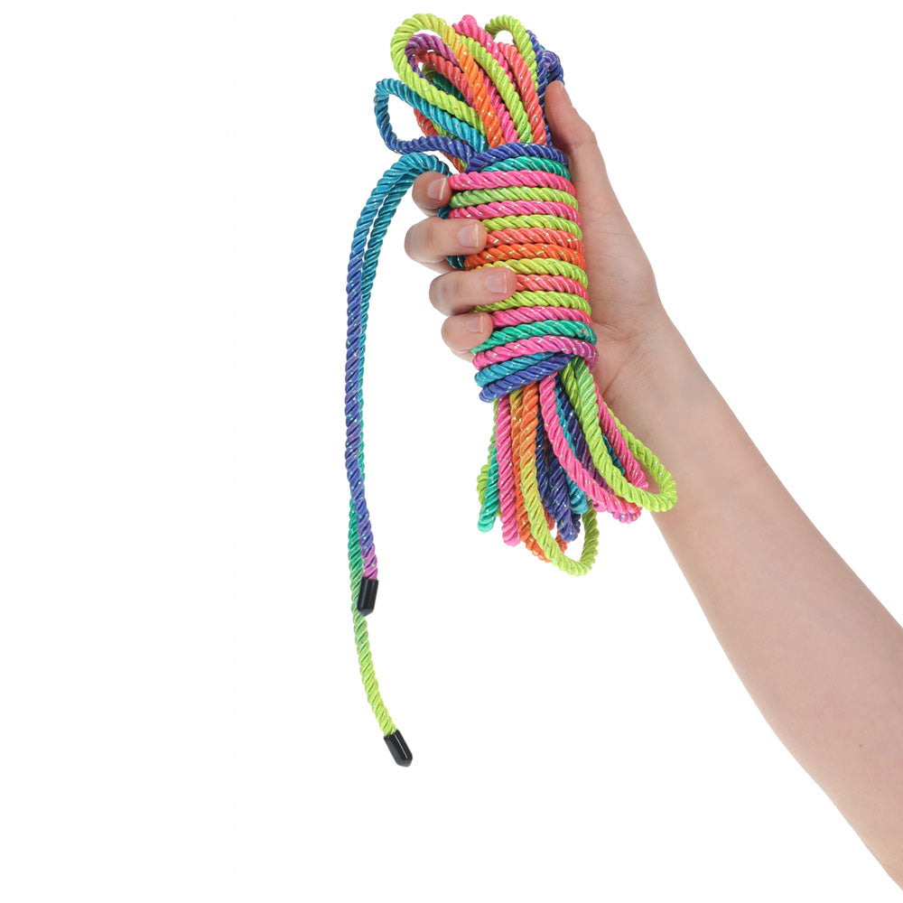Ouch! Multicolored Nylon Bondage Rope – 10 Meter Length Bondage Rope Rope