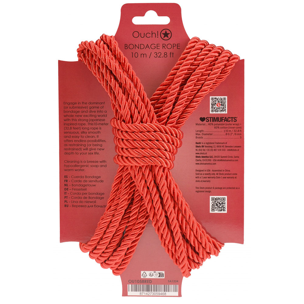 Ouch! Bondage Rope – 10 Metre Nylon Bondage Rope Rope
