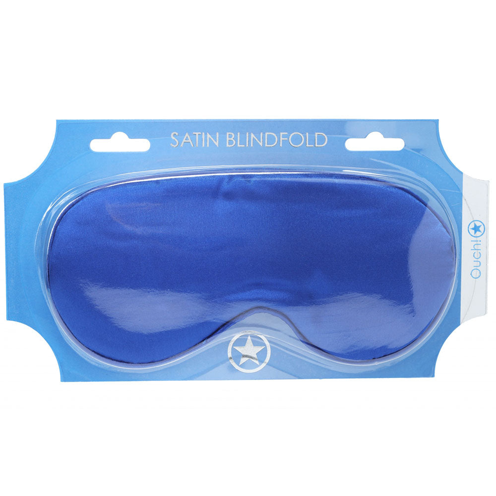 Ouch! Satin Mask (Royal) – Luxury Eye Mask Blue > Bondage Gear > Blindfolds