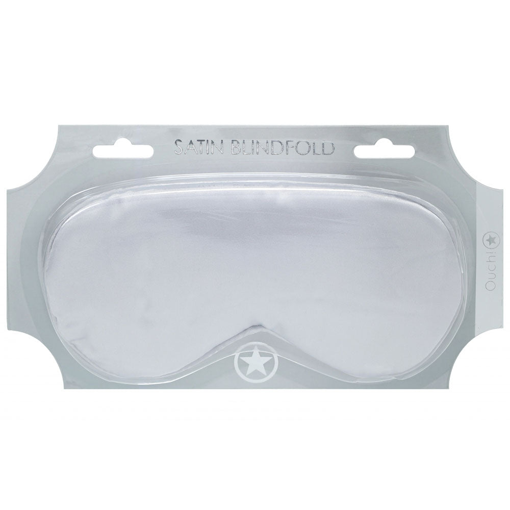 Ouch! Satin Mask (Silver) – Luxury Eye Mask Silver > Bondage Gear > Blindfolds