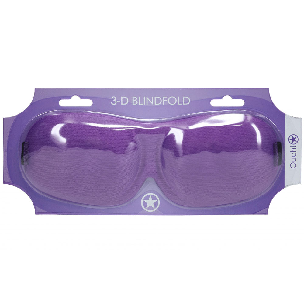 Ouch 3D Mask Contoured Eye Mask with High-Resilient Sponge and Polyester Fabric Blindfold Purple > Bondage Gear > Blindfolds