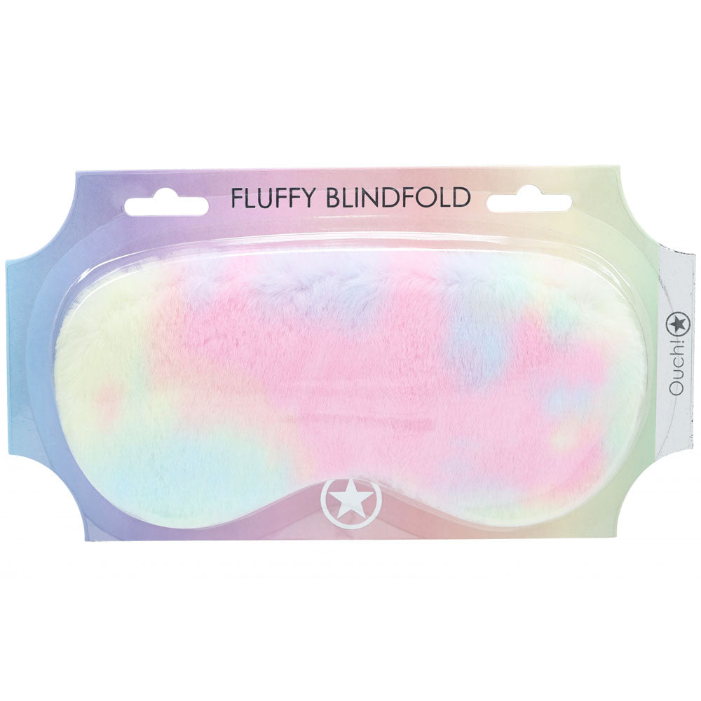 Ouch! Fluffy Mask (Multicolor) – Fluffy Eye Mask Multi > Bondage Gear > Blindfolds