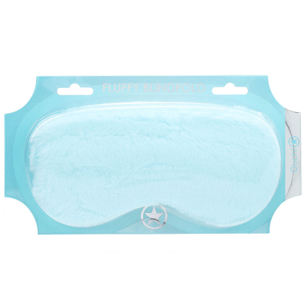 Ouch! Fluffy Mask (Powder Blue) – Soft Eye Mask Black > Bondage Gear > Blindfolds
