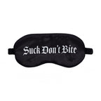 Ouch Satin Mask – "Suck Don't Bite" Printed Eye Mask > Bondage Gear > Blindfolds