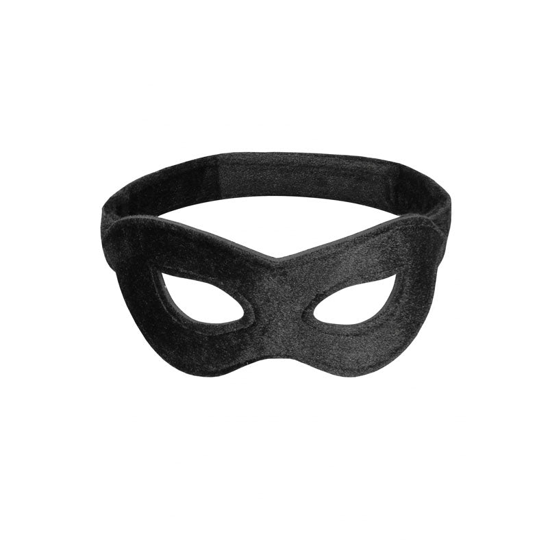 Ouch! Velvet & Velcro Adjustable Open Eye Mask -  Restraint