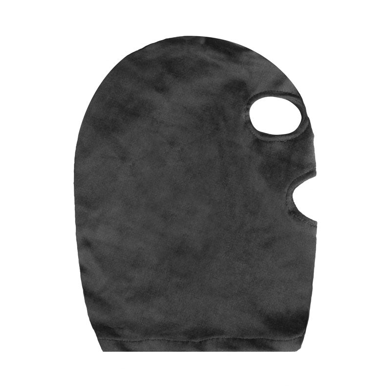 Ouch! Velvet & Velcro Mask with Eye and Mouth Opening -  Hood