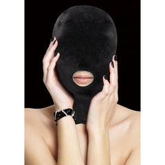 Ouch! Velvet & Velcro Mask with Mouth Opening -  Hood