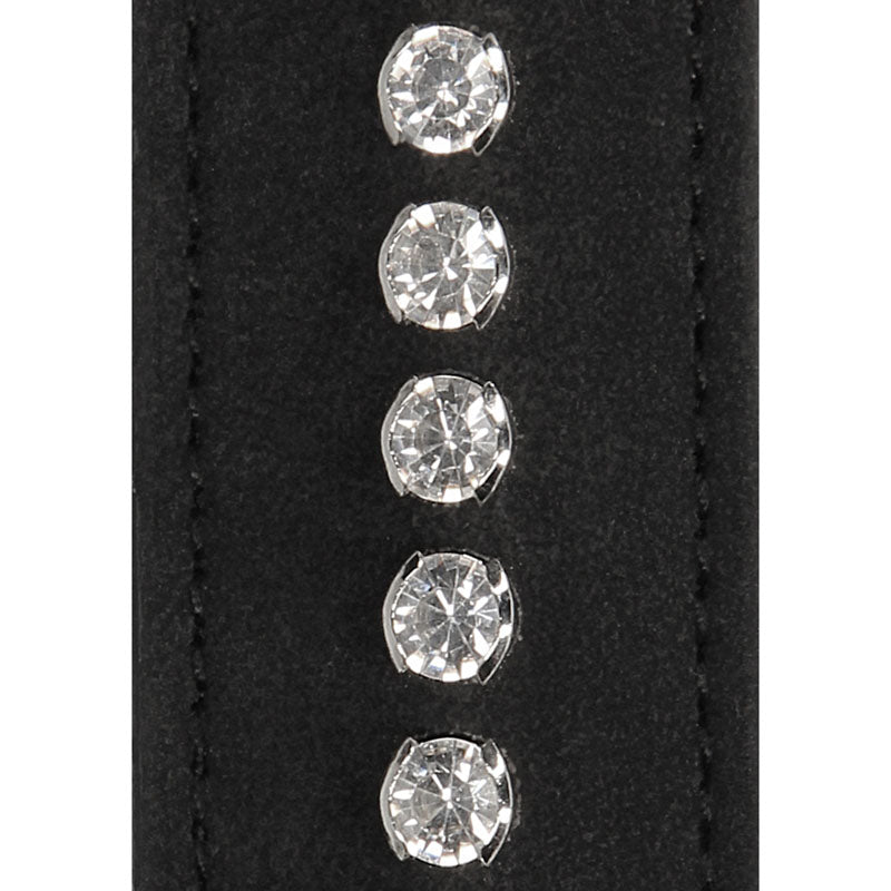 Ouch Diamond Studded Eye Mask - Faux Leather Adult Accessory > Bondage Gear > Blindfolds