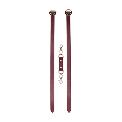 Ouch Halo Thigh Cuffs Burgundy Leg Restraints for BDSM Play > Bondage Gear > Restraints