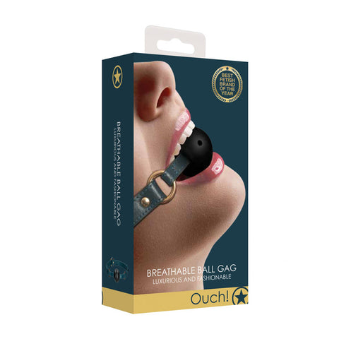 Ouch Halo Breathable Ball Gag Mouth Restraint for BDSM Play Gags