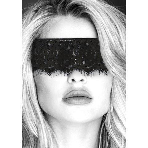 Ouch White Lace Eye Mask With Elastic Straps For Sensory Play Masks