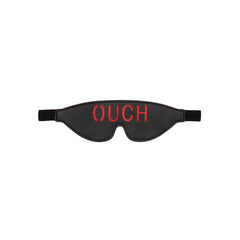 OUCH!  & White Bonded Leather Eye-Mask ''Ouch'' -  Eye Restraint