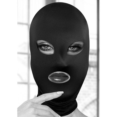 OUCH! Subversion Mask With Open Mouth - Hood > Bondage Gear > Bondage Hoods