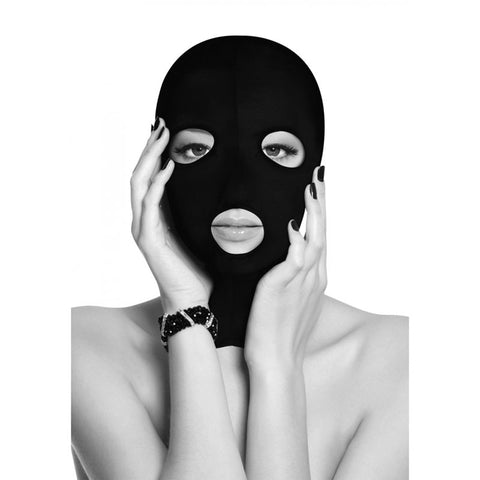 OUCH! Subversion Mask With Open Mouth - Hood > Bondage Gear > Bondage Hoods