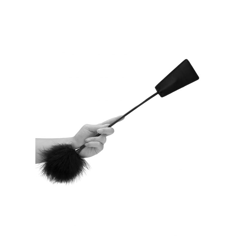 Ouch Feather Crop with Feather Tickler – Splashproof 44 cm Crop > Bondage Gear > Ticklers