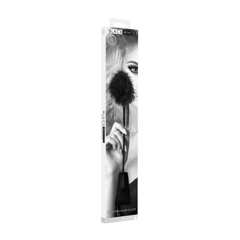 Ouch Feather Crop with Feather Tickler – Splashproof 44 cm Crop > Bondage Gear > Ticklers