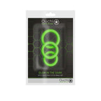 Ouch Glow in the Dark Cock Ring Set – Set of 3 Sizes Cock Rings > Cock Ring > Sets