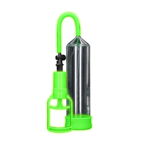 Ouch Glow In The Dark Comfort Beginner Pump Clear Glow Penis Pump PUMPS