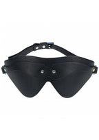 Ouch Venice Collection Blindfold Black PU Leather with Iridescent Hardware Default Title > Bondage Gear > Blindfolds