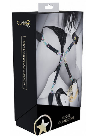 Ouch Venice Collection Hogtie Connectors with Iridescent PU Leather Hardware Default Title > Bondage Gear > Restraints