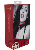 Ouch Milan Collection Collar with Leash Black > Bondage Gear > Collars & Leashes