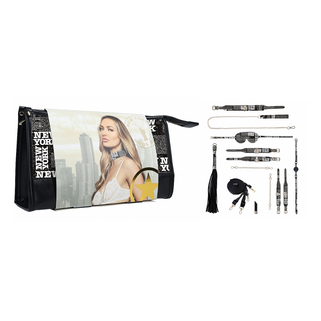 Ouch! NY Collection Kit with Bag Featuring Iridescent Hardware and Complete Bondage Accessories Default Title > Bondage Gear > Bondage Kits