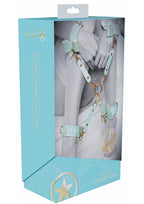 Ouch Paris Collection Hogtie Connectors in Iridescent Blue PU Leather Default Title > Bondage Gear > Restraints