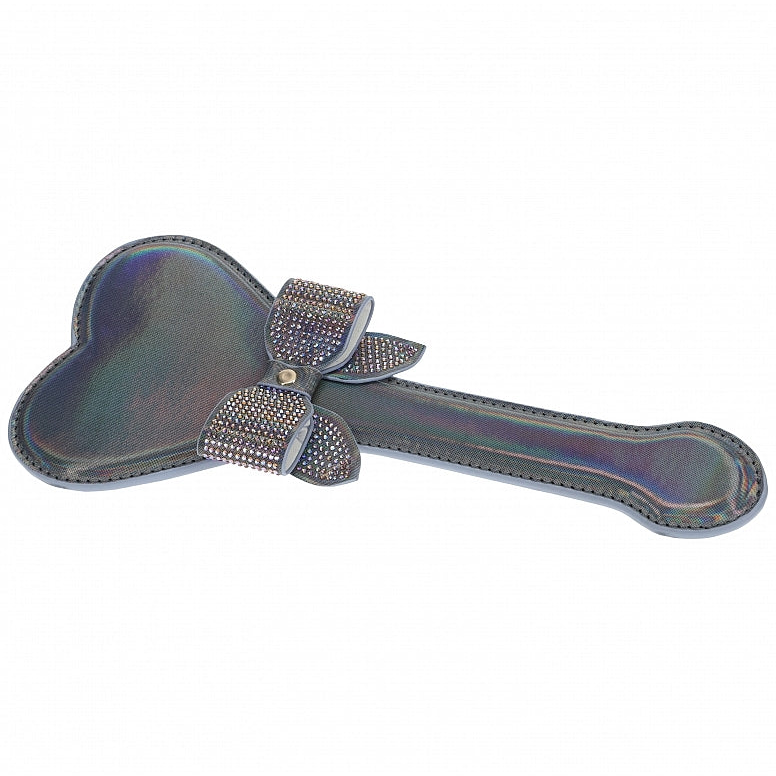 Ouch Paris Collection Paddle with Iridescent PU Leather and Rhinestone Bow Default Title > Bondage Gear > Paddles
