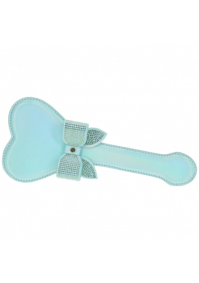 Ouch Paris Collection Paddle – Bonded Leather with Iridescent Hardware Paddle Blue > Bondage Gear > Paddles