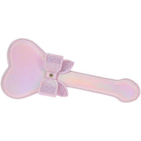 Ouch Paris Collection Paddle for BDSM Play with Durable Bonded Leather and Iridescent Hardware Pink Whips & Paddles