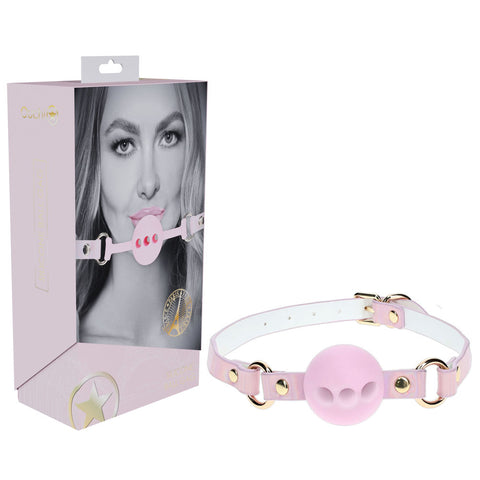 Ouch Paris Collection Silicone Ball Gag Adult Sex Toy Pink Gags
