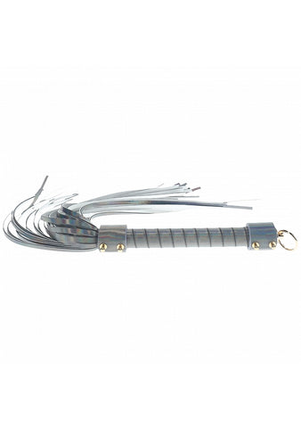 Ouch Paris Collection Flogger With Iridescent PU Leather Handle and Whip Strips Default Title Whips & Paddles