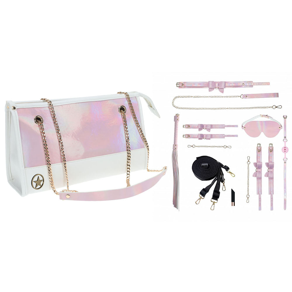 OUCH! Paris Collection 8-Piece Bondage Set with Bag Pink > Bondage Gear > Collars