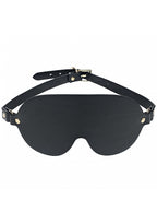 Ouch London Collection Blindfold Black PU Leather with Iridescent Hardware Default Title > Bondage Gear > Blindfolds