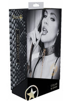 Ouch Florence Collection Collar with Leash Set Black > Bondage Gear > Collars & Leashes