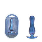 OUCH! Curvy Anal Plug 11.7 cm Metallic Blue Silicone Butt Plug > Anal Range > Butt Plugs
