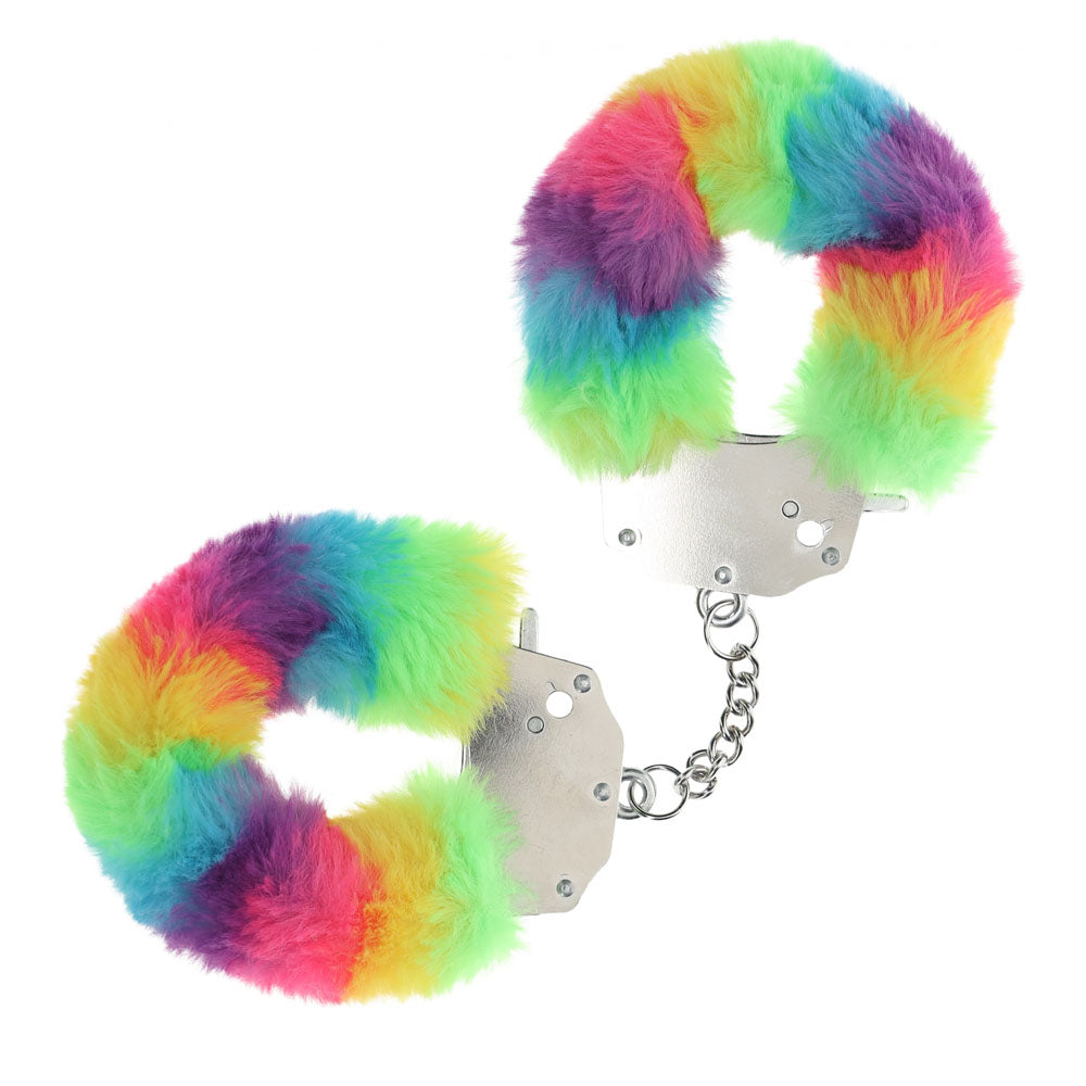 OUCH Heavy-Duty Fluffy Cuffs Multicolour 1 > Bondage Gear > Handcuffs Main image