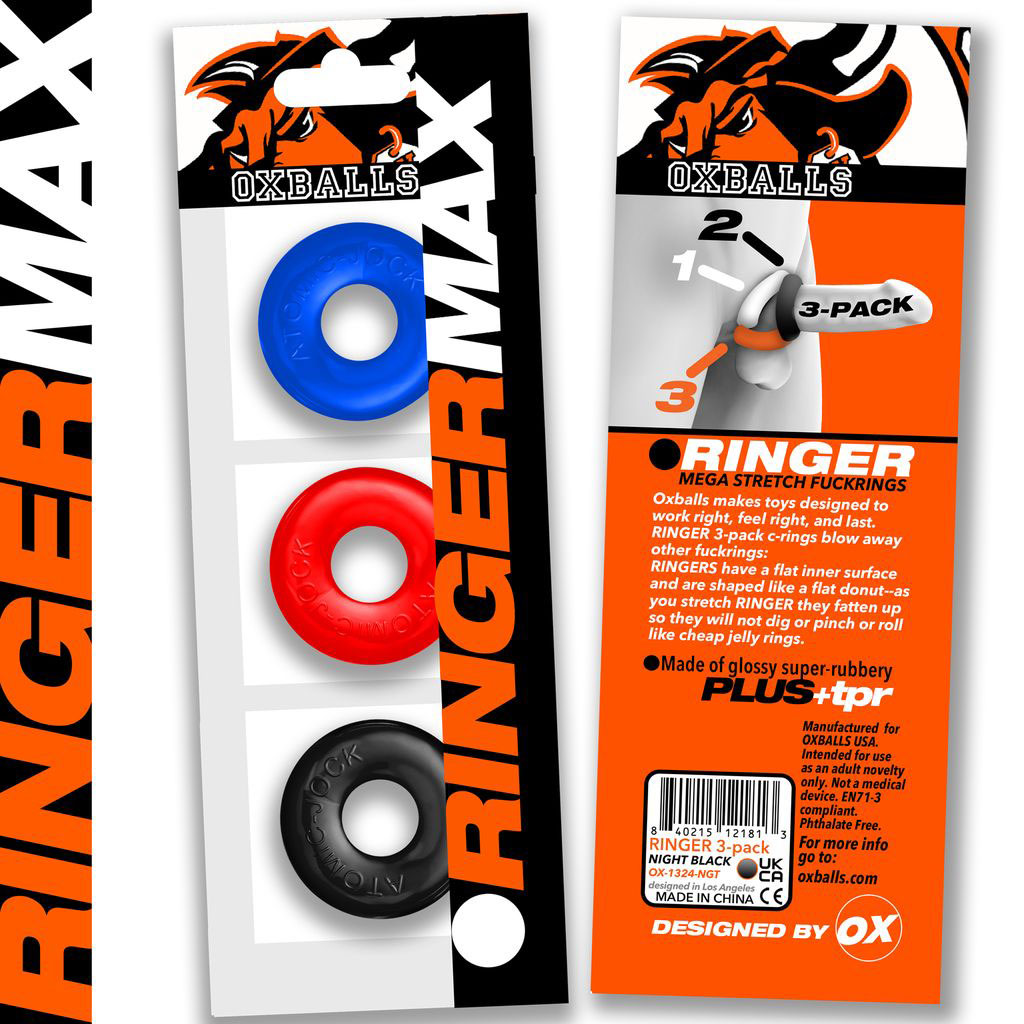 Ringer Max 3-Pack – Strong Rubber Cock Ring Set > Cock Ring > Sets