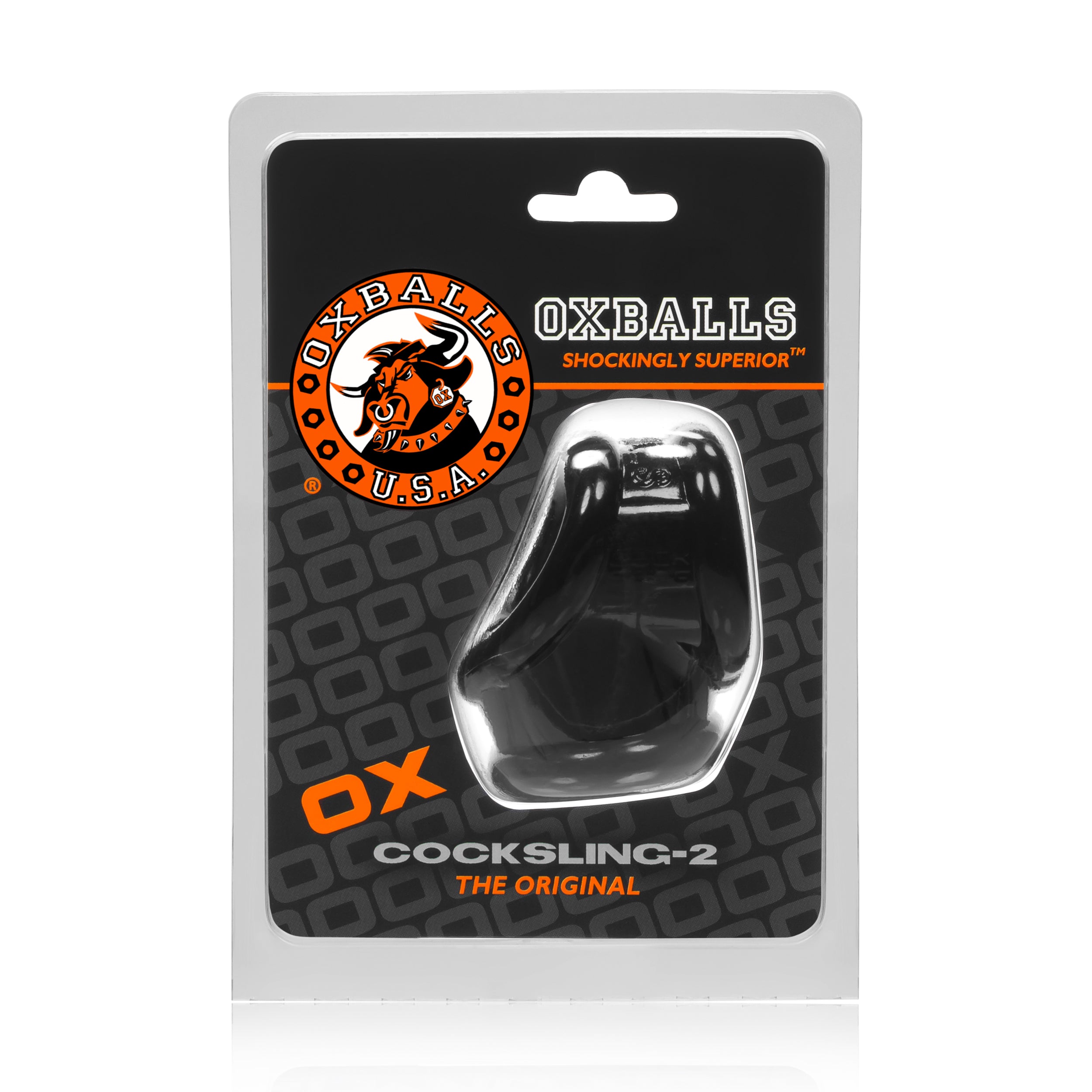 Cocksling 2 Black Cockring for Ultimate Pleasure and Comfort Black COCK RINGS Sling